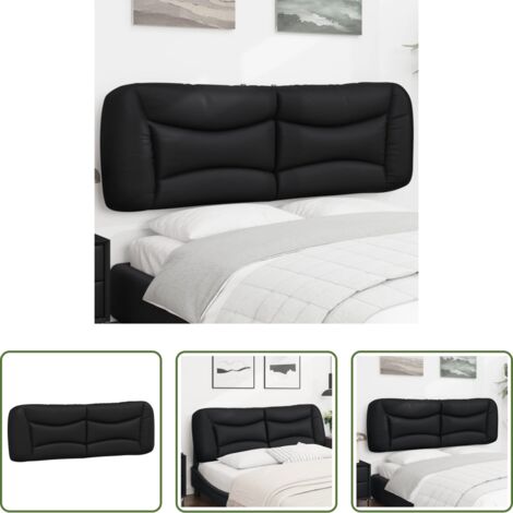 Cuscino per testiera -  Cuscino Testiera Hvar Nero 160 cm in Similpelle