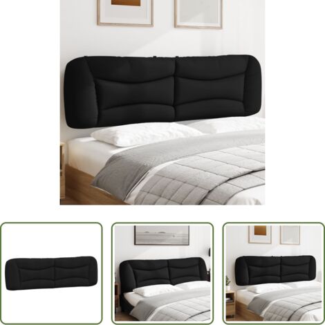 Cuscino per testiera -  Cuscino Testiera Hvar Nero 180 cm in Tessuto