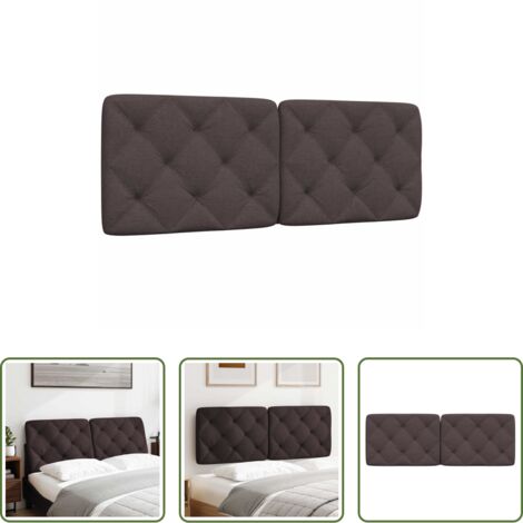Cuscino per testiera -  Cuscino Testiera Marrone Scuro 120 cm in Tessuto