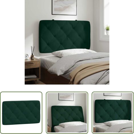 Cuscino per testiera -  Cuscino Testiera Verde Scuro 80 cm in Velluto