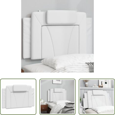 Cuscino per testiera -  Cuscino Testiera Viana Bianco 80 cm in Similpelle