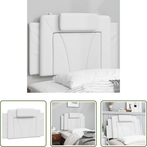 Cuscino per testiera -  Cuscino Testiera Viana Bianco 90 cm in Similpelle