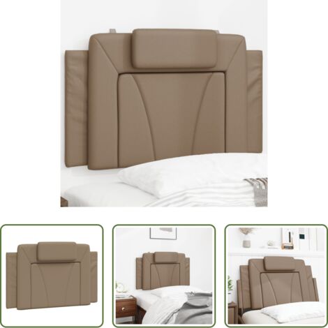 Cuscino per testiera -  Cuscino Testiera Viana Cappuccino 80 cm in Similpelle