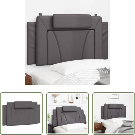 Cuscino per testiera -  Cuscino Testiera Viana Grigio 100 cm in Similpelle