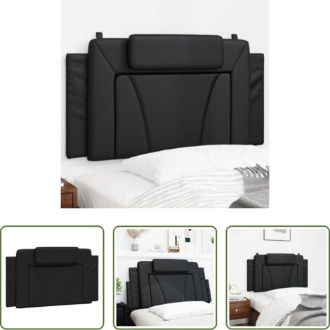 Cuscino per testiera -  Cuscino Testiera Viana Nero 100 cm in Similpelle