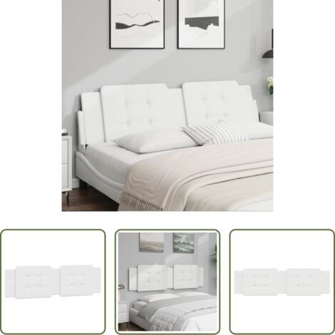 Cuscino per testiera -  Cuscino Testiera Zadar Bianco 180 cm in Similpelle