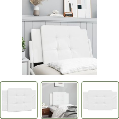 Cuscino per testiera -  Cuscino Testiera Zadar Bianco 80 cm in Similpelle