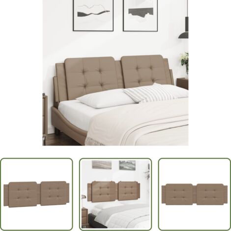 Cuscino per testiera -  Cuscino Testiera Zadar Cappuccino 160 cm in Similpelle