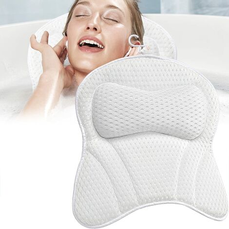 20 x 40 cm supporto per il collo della vasca da bagno colore grigio cuscino per vasca da bagno e spa Cuscino per vasca da bagno supporto per il collo della vasca da bagno 