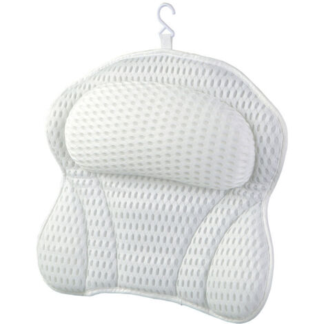 Cuscino Per Vasca Da Bagno Con Ventosa - Supporto Schiena E Testa 79x35cm - Foto 2