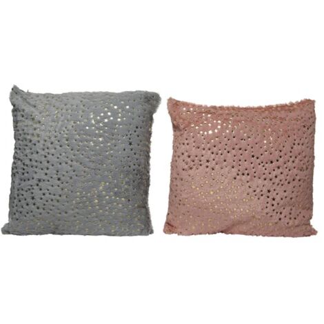CUSCINO POLI PELLICCIATO ASSORTITO 43X43
