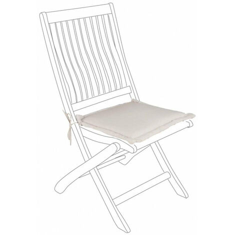 Cuscino Poly Spun Naturale Seduta Quadrata in Tessuto per Esterno