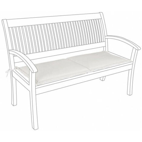 Cuscino Poly180 Naturale per Panca 2 Posti in Tessuto per Esterno