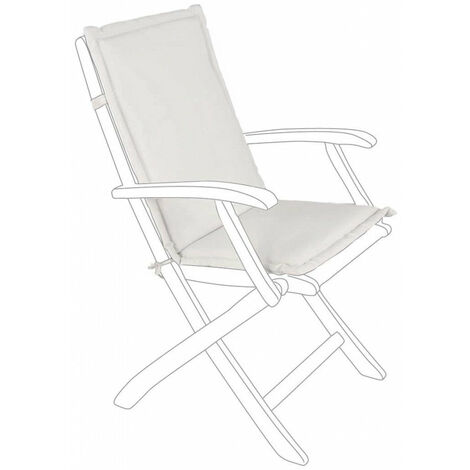 Cuscino Poly180 Naturale Schienale Medio in Tessuto per Esterno