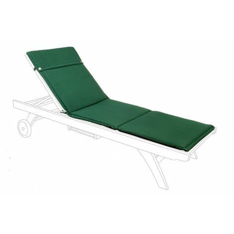 Cuscino Poly180 Verde Scuro per Lettino in Tessuto per Esterno