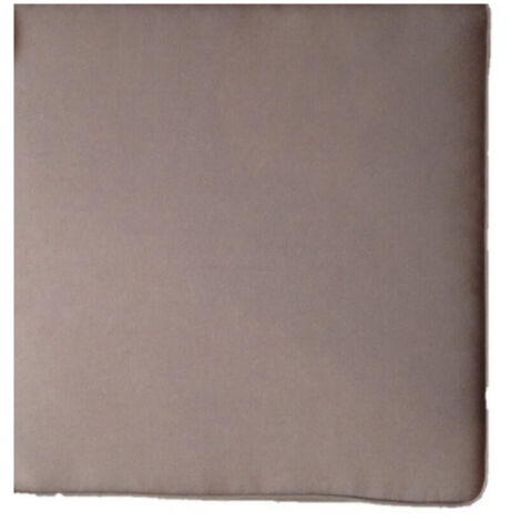 Cuscino quadrato in poliestere impermeabile e sfoderabile 40x40 cm per sedia - Tan