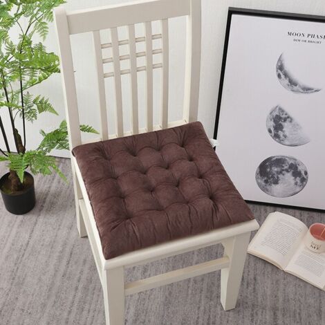 Cuscino quadrato per poltrona 45x45cm, colore caffè