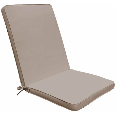 Cuscino Real Medio 90x40x4 cm in Poliestere Tortora