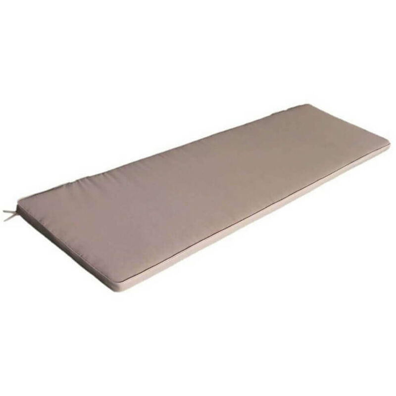 Cuscino rettangolare in poliestere sfoderabile idrorepellente 110x45 cm - Tan