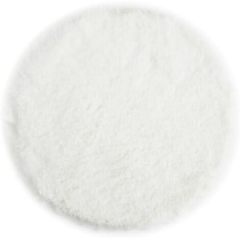 Cuscino rotondo bianco per sedia in morbida e soffice pelliccia sintetica - Decorazione moderna per soggiorno - 40 x 40 cm