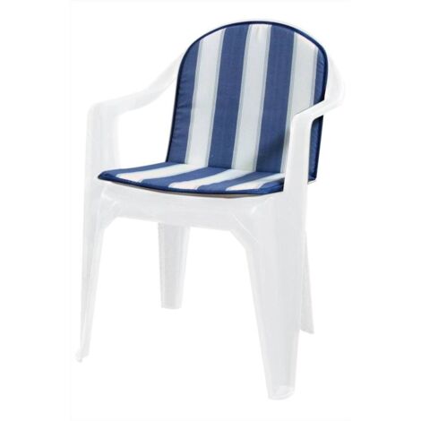 CUSCINO SCHIENALE BASSO DOUBLE RIGATO BLU GEMITEX PZ 8