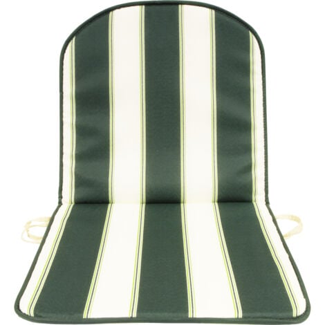 CUSCINO SCHIENALE BASSO DOUBLE RIGATO VERDE. Prezzo per 1 pezzo.