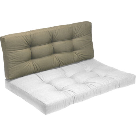 CUSCINO SCHIENALE PALLET 120X45XH15CM SAND