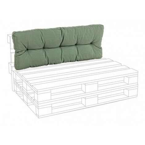 Set Cuscini Pallet, Seduta 120 x 60 e Schienale 120 x 40cm Lime