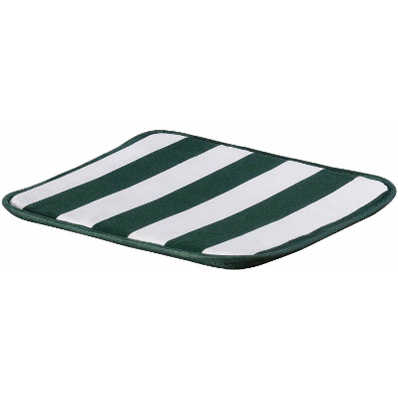 Cuscino sedia action tortora imbottito 38x38xh2 cm casa giardino - White/Green