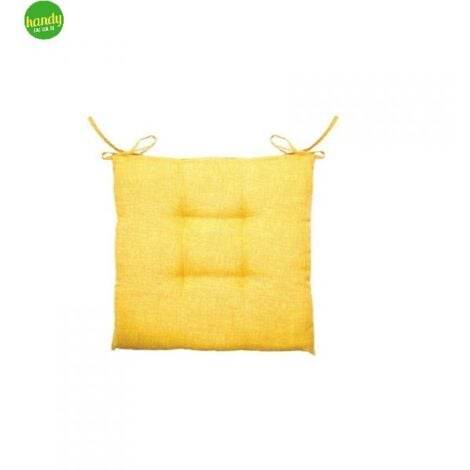 PEPPER cuscino sedia giallo mostarda in cotone 40 cm