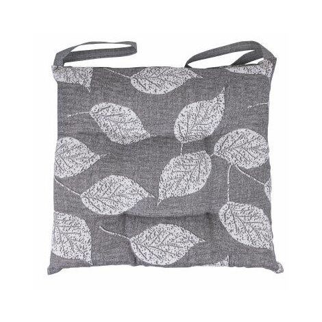 CUSCINO SEDIA LONETA 40X40 CON LACCI GRIGIO CHIARO