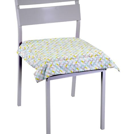 Cuscino sedia optical verde chiaro quadro cm40x40h4