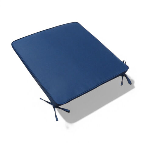 Cuscino seduta in poliestere sfoderabile large blu scuro 45x50 cm