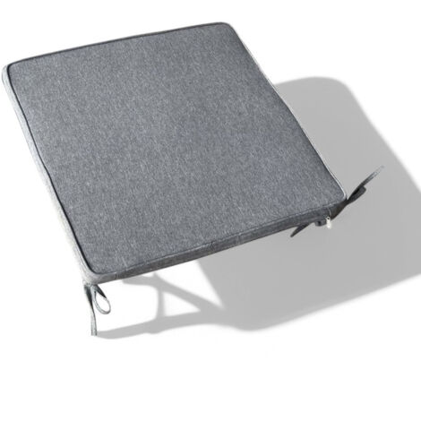 Cuscino seduta in poliestere sfoderabile large grigio chiaro 45x50 cm