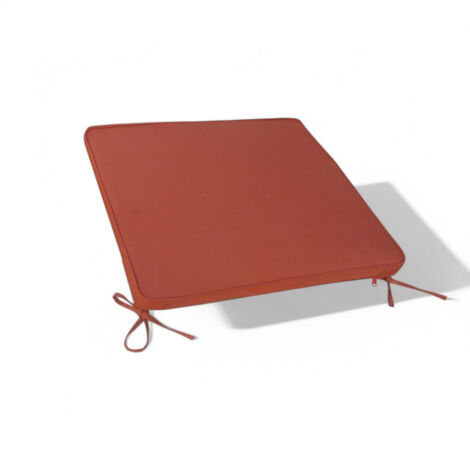 Cuscino seduta large in poliestere sfoderabile arancione 45x50 cm
