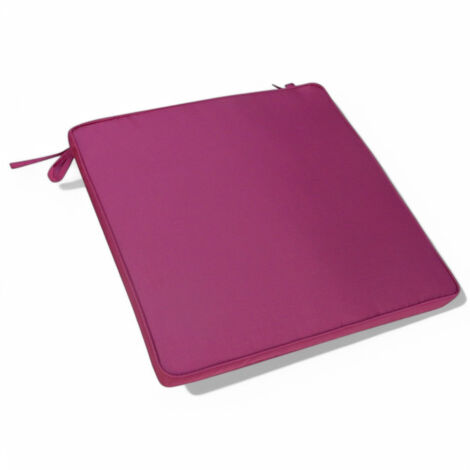 Cuscino seduta large in poliestere sfoderabile magenta 45x50 cm