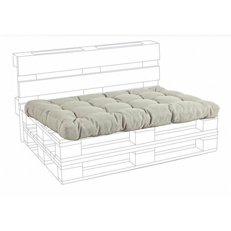 Cuscino Seduta per Pallet Poly230 Beige in Tessuto per Esterno