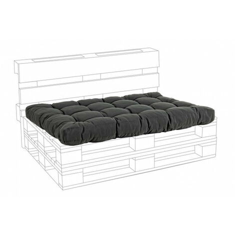 Cuscino Seduta per Pallet Poly230 Carbon in Tessuto per Esterno