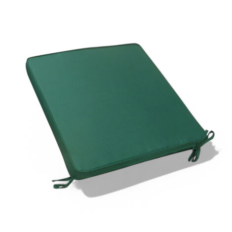 Cuscino seduta verde scuro in poliestere sfoderabile 39x39 cm