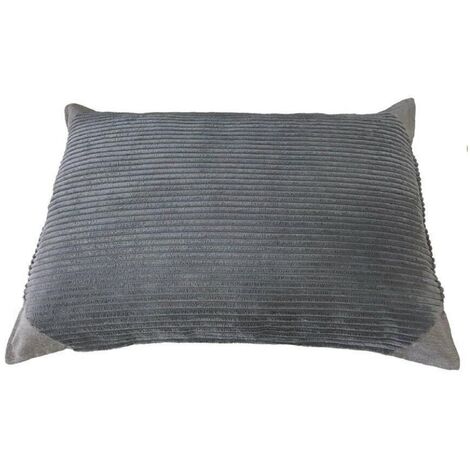Cuscino sfoderabile per cani elegance velluto grey 90 cm