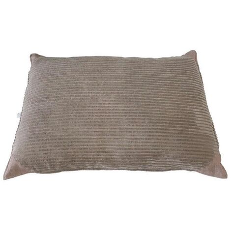 Cuscino sfoderabile per cani elegance velluto nocciola 110 cm