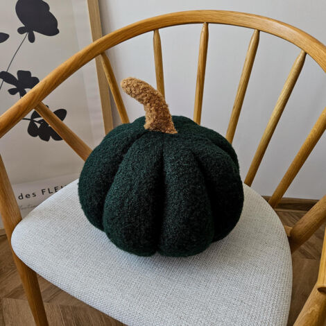 Cuscino SOFT LOOP  zucca verde scuro