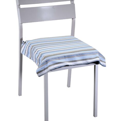 Cuscino stripe avio tinto in filo cm40x40h4