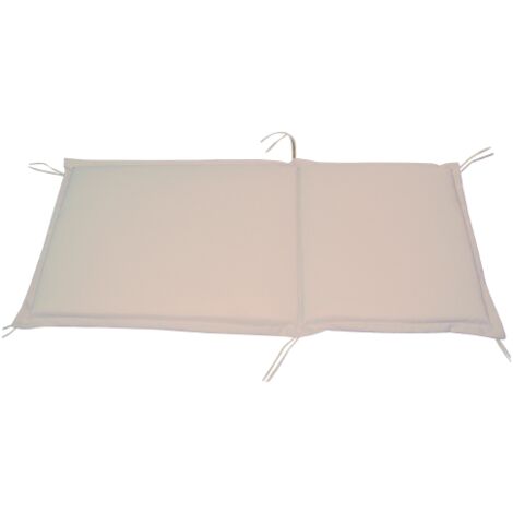 Cuscino Summer poltrona sedia schienale medio cm 94(38+56)x41x5 ecru' da giardino esterno