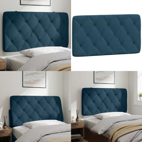 Cuscino Testiera Blu 100 cm in Velluto - Cuscino in velluto - Cuscino per testiera