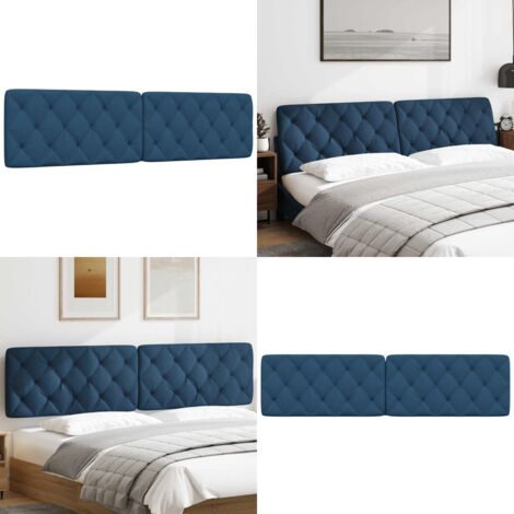 Cuscino Testiera Blu 200 cm in Tessuto - Cuscino per testiera - Cuscino per letto