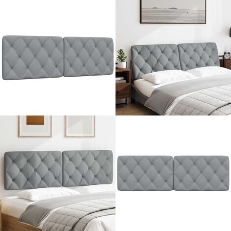 Cuscino Testiera Grigio Chiaro 160 cm in Tessuto - Cuscino per testiera - Cuscino in tessuto
