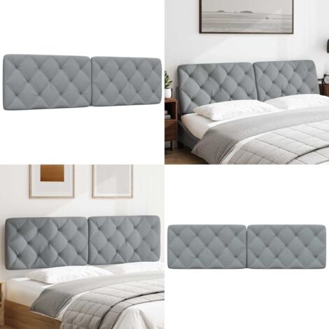 Cuscino Testiera Grigio Chiaro 180 cm in Tessuto - Cuscino per testiera - Cuscino per letto