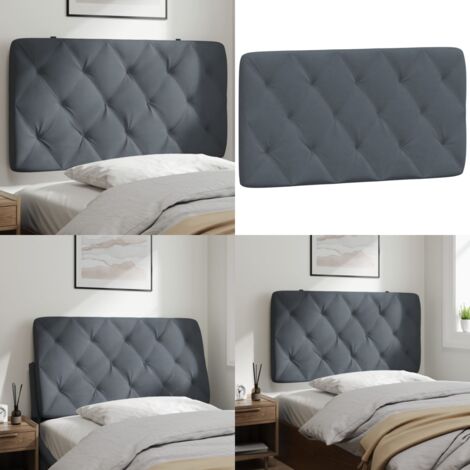 Cuscino Testiera Grigio Scuro 100 cm in Velluto - Cuscino in velluto - Cuscino per testiera