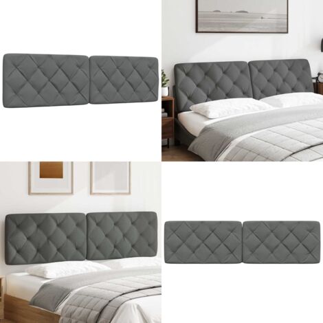 Cuscino Testiera Grigio Scuro 180 cm in Tessuto - Cuscino per testiera - Cuscino per letto
